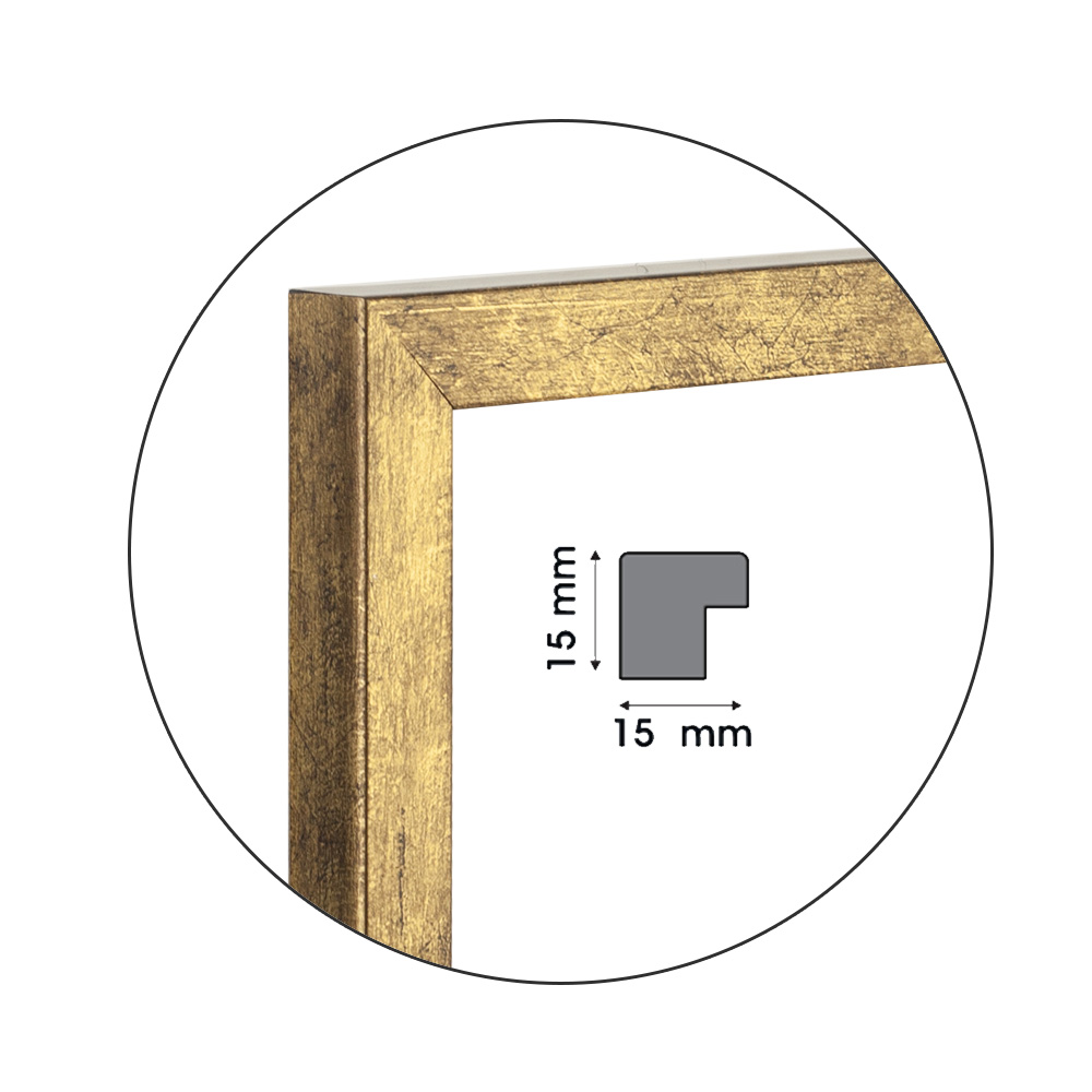 Рамка Fumoso Gold | 1.5см